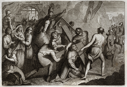 Illustration for the Royaumont Bible, 1811 (engraving)