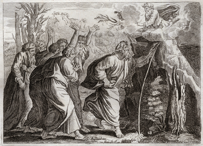 Illustration for the Royaumont Bible, 1811 (engraving)