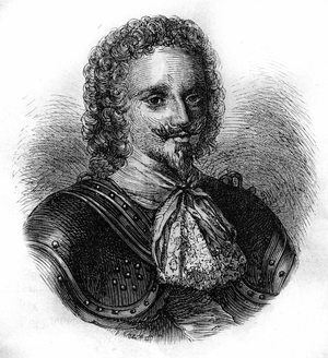 Portrait of Charles, Marquis of Albert, Duke of Luynes (Pont-Saint-Esprit, 1578 at Longueville, Lot-et-Garonne, 1621).Engraving of 1866.