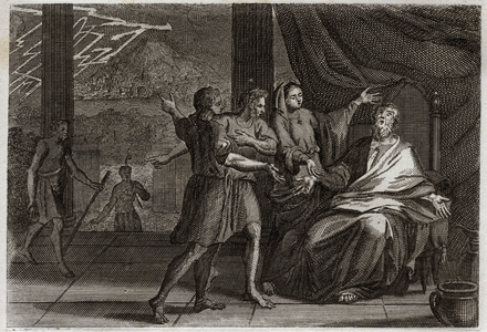 Illustration for the Royaumont Bible, 1811 (engraving)