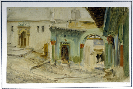 Le cafe dit "de Fromentin", Algiers by Lecomte du Nouy, late 19th century