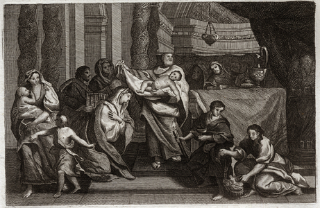 Illustration for the Royaumont Bible, 1811 (engraving)