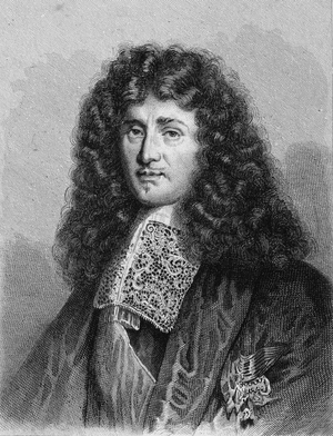 Portrait of Jean Baptiste (Jean-Baptiste) Colbert (1619-1683), French politician - in “Histoire des Français” by Lavallée, engraving, sd., 19th century.
