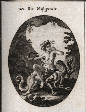 Illustration for Iconology or ideas from the sphere of passions and allegories, Vienna 1801 (engraving)