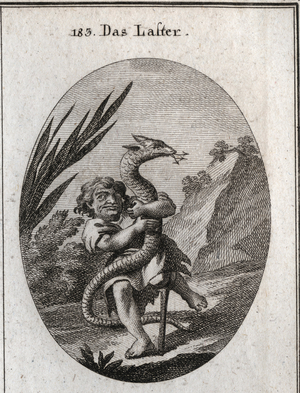 Illustration for Iconology or ideas from the sphere of passions and allegories, Vienna 1801 (engraving)