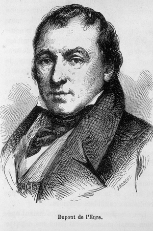Portrait of Dupont de l'Eure, French politician (1767 -1855)