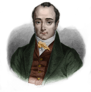 Portrait of Paul Jean Pierre Sauzet (1809-1876), French politician. in “” LIBRE DES PERSONERS”” by Louis de Cormenin Timon. 1842. Private collection.