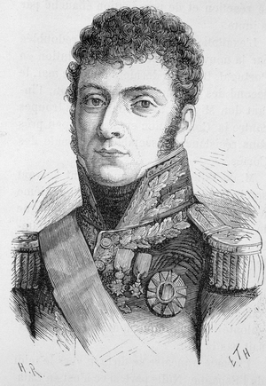 Portrait of Molitor, Marshal of France (1770 - 1849) - in “” L'Histoire de France”” by Henri Martin, 19th century.