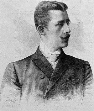 Prince Emmanuel d'Orléans, Duke of Vendôme. Engraving of the end of the 19th century in “Histoire de France”” by H. Martin.
