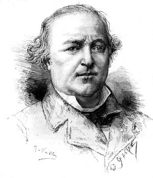 Portrait of Maitre Charles Lachaud (1817-1882), French lawyer. Engraving by Vuillier in “” Le Monde Illustré”” n°1342 of 16 December 1882.