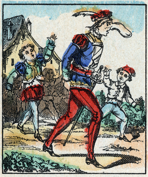 Illustration of the tale "Les Aventures de Grand Flandrin" fine 19e siecle (print)