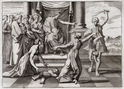 Illustration for the Royaumont Bible, 1811 (engraving)