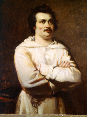 Portrait of Honore de Balzac (1799-1850) 19th century (painting)
