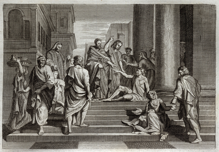 Illustration for the Royaumont Bible, 1811 (engraving)