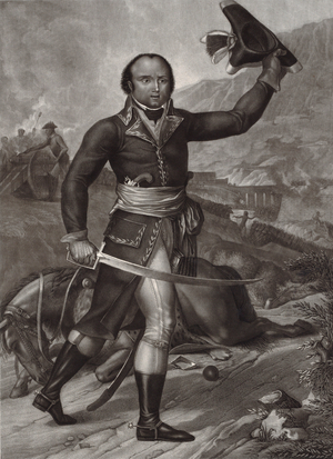General Thomas-Alexandre Dumas in French Republican army officer uniform (engraving)