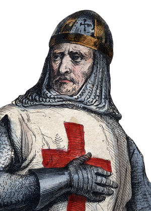 Portrait of Godfrey of Bouillon (1040/61-1100), Frankish knight, one of the leaders of the First Crusade. 