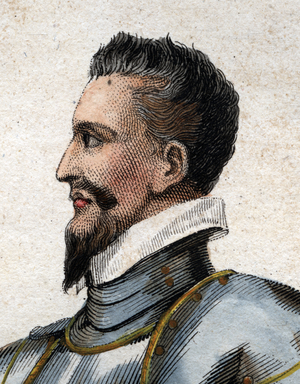 Portrait of  Henry I, Duke of Guise (1550-1588) called "the scarred".