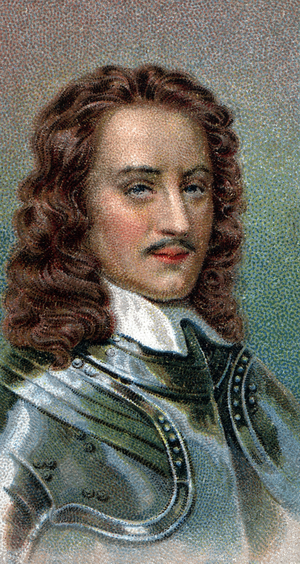 Portrait of John Hampden, 1594-1643 (chromo)
