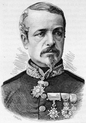 Portrait of General Charles Auguste Frossard (1807 - 1875) - in “” L'Histoire de France”” by Henri Martin, 19th century.