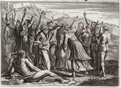 Illustration for the Royaumont Bible, 1811 (engraving)