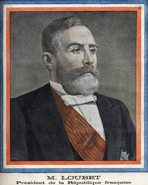 Portrait of Mr. Emile Loubet, President of the Republic. Cover Le Petit Journal of 26/02/1899 (engraving)