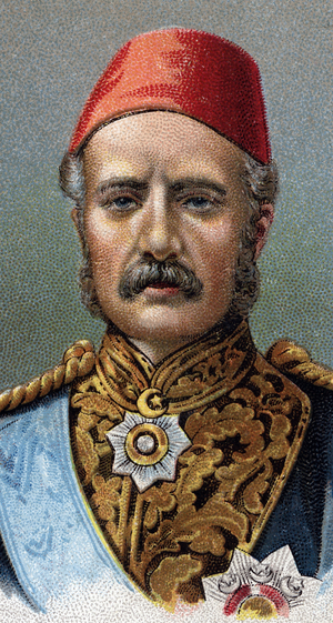 Portrait of General Charles Gordon, British soldier, 20th century (chromo)