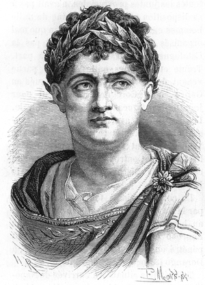 Portrait of Francois-Joseph (Francois Joseph) Talma (1763-1826), French actor - in “” L'Histoire de France”” by Henri Martin, 19th century (engraving)