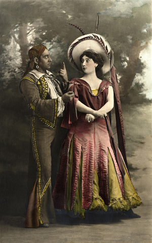 Portrait of Caroline (La Belle) Otero (1868-1965) - Otero et Jacquinet - Postcard sd debut 20th century