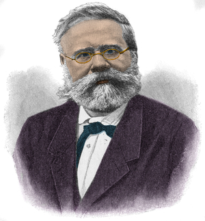 Portrait of Fritz Reuter (1810-1874) German writer.