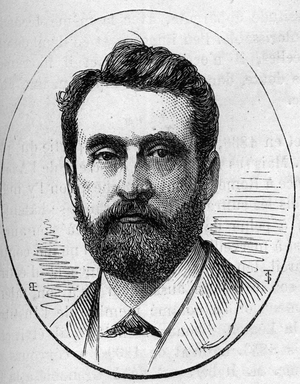 Portrait of Paul Dubois (1829-1905), French sculptor. Engraving in “” Le Monde Illustré”” n°890 of 2 May 1874.