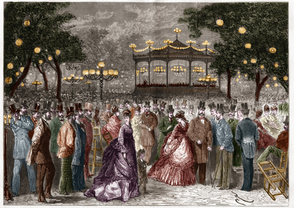 Paris: a summer Friday at the Champs-Elysees concert (Champs Elysees).