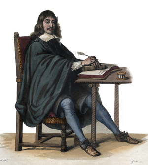 Portrait of Rene Descartes (1596-1650), French philosopher and writer. 