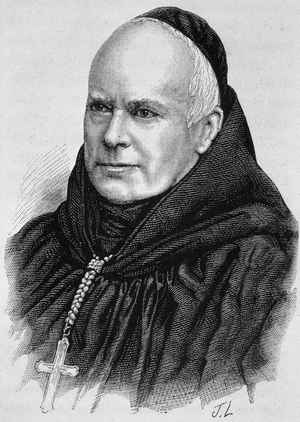 Portrait of Dom Guéranger (1805 - 1875). Engraving of the end of the 19th century in “Histoire de France”” by H. Martin.
