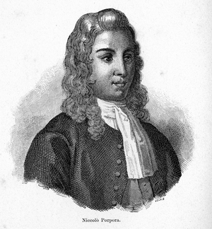 Portrait of Nicola Porpora (1686 - 1768) Italian composer.