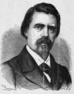 Portrait of David Edward Hughes, American engineer of British origin .