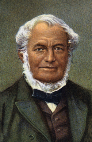 Portrait of Robert Wilhelm Bunsen . German chemist.