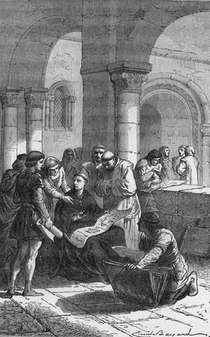 Abbé Suger undertook the reconstruction of the abbey church of Saint Denis.