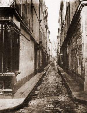 Rue Visconti in Paris taken from the rue de Seine. 6th arrondissement.