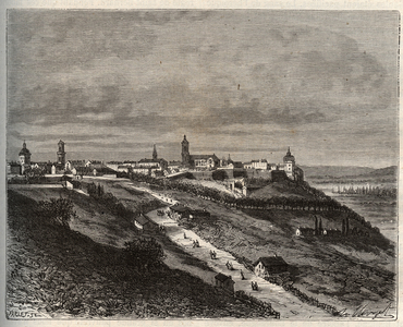 France, Champagne-Ardenne, Haute-Marne (52), Langres - engraving in “La France illustree: geographie, histoire, administration statistique” by V.-A. Malt-Brown. 1884