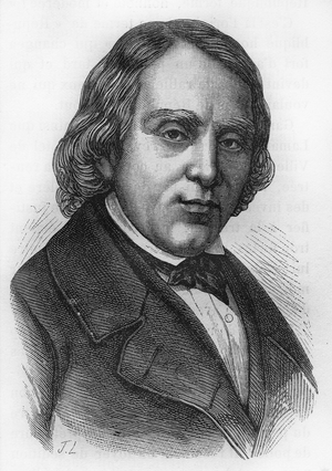 Portrait of François Vincent Raspail (1794-1878), French biologist, chemist and politician.