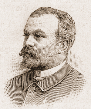 Members of the Academy Francaise in 1895: portrait of Jules Lemaitre (1853-1914), playwright, dramatic critic, essayist, literary historian and French storyteller.