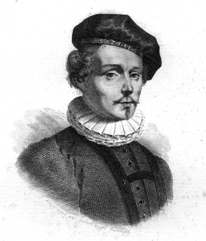 Portrait of Guillaume Tell, (William Tell) liberator of Switzerland, 19th century engraving.