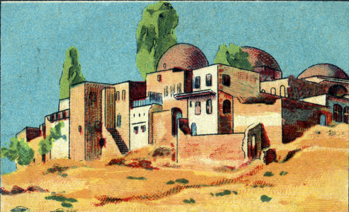 Dervichery of Aleppo: monastery of dervish monks in Syria. 1936 (chromo)