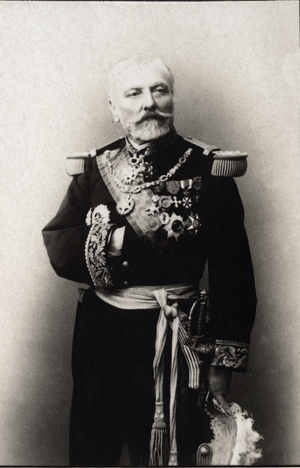 Portrait of Hyacinthe Laurent Theophile Aube (Admiral Aube) (1826-1890), French admiral. FPL collection.