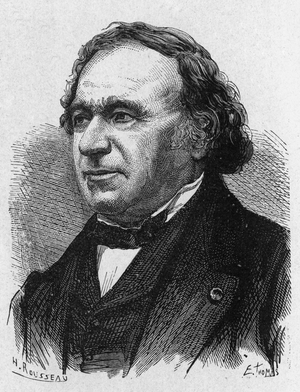 Portrait of Jean Baptiste Dumas (1700 - 1884) - in “” Album of Science; illustrious scholars; Great discoveries””” 1896.