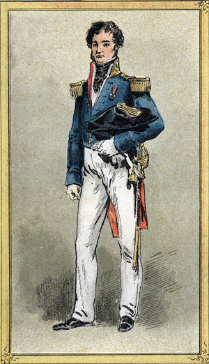 Portrait of Jules Sebastien Cesar Dumont d'Urville French navigator.