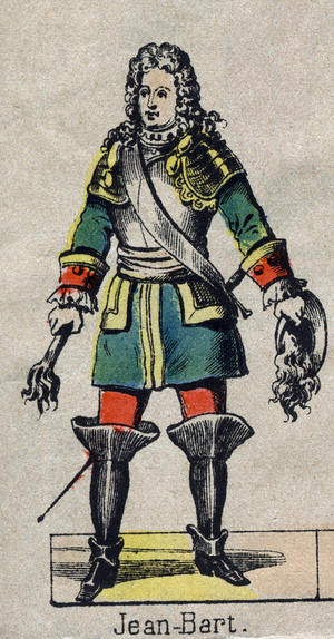 portrait of Jean Bart (1650-1702), French sailor and privateer of the late 19th century.