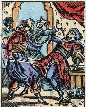 Illustration for the Arabian Nights tales. Ali-Baba, late 19th century (print)