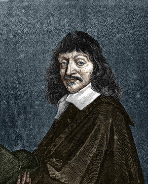 Portrait of René Descartes. 1596-1650.