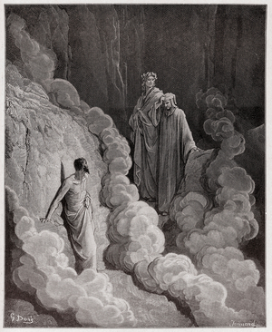 The Divine Comedy, Purgatorio, Canto 16: Dante speaks to the soul of Marco Lombardo - by Dante Alighieri, 1885